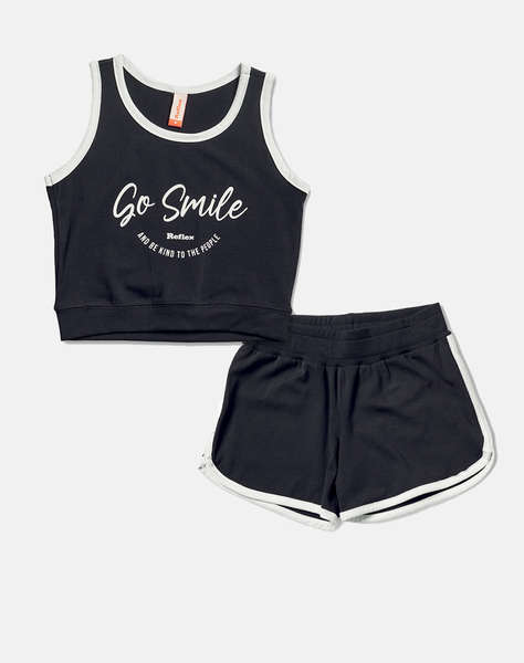 REFLEX SET SHORTS BL.IMPR. SO SMILE