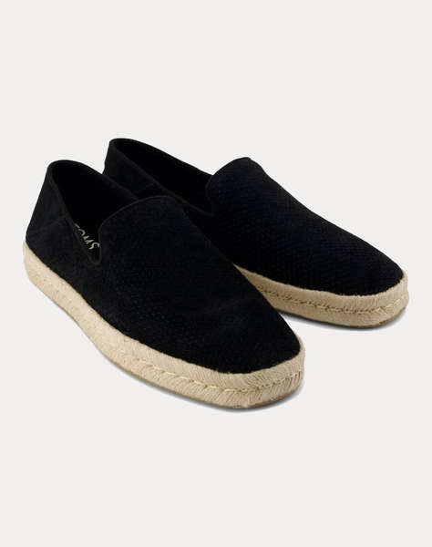TOMS BLK DMND PERF SUDE MN SANTGO ESP