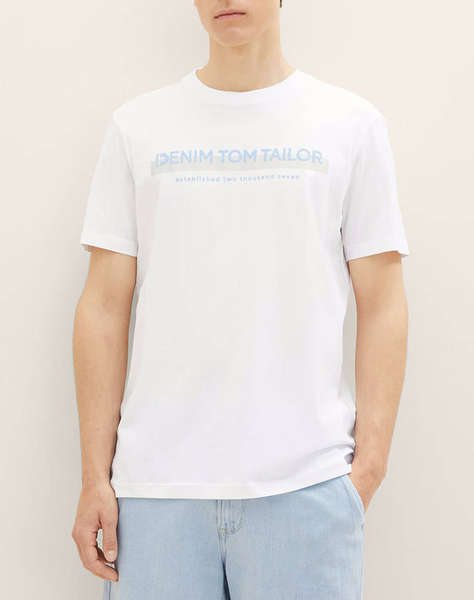 TOM TAILOR PRINTED T-SHIRT BLUZA DE BARBATI