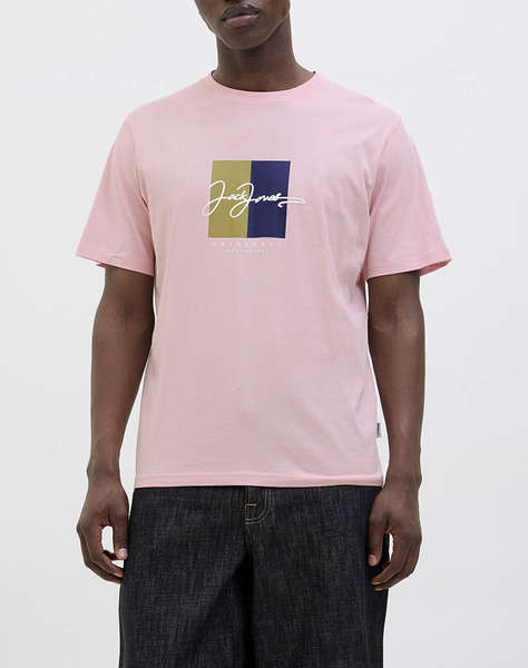 JACK&JONES JORFREDERIKSBERG BOX SCRIPT TEE SS CN LN