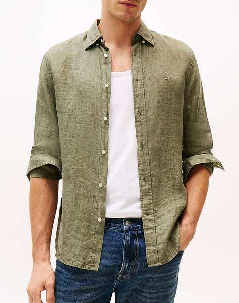 TOMMY HILFIGER PIGMENT DYED LI SOLID RF SHIRT