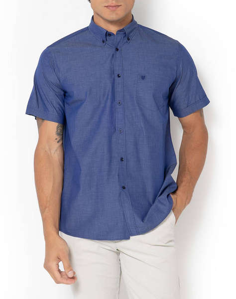 THE BOSTONIANS CAMASA FIL A FIL REGULAR FIT Plain FIL A FIL Button-down Regular Fit