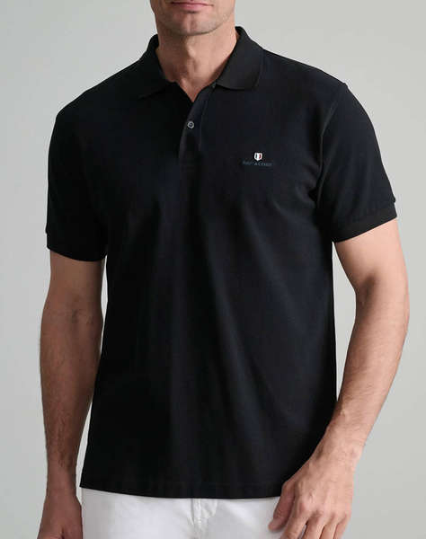 NAVY&GREEN BLUZA POLO MONOCROMA, CUSTOM FIT