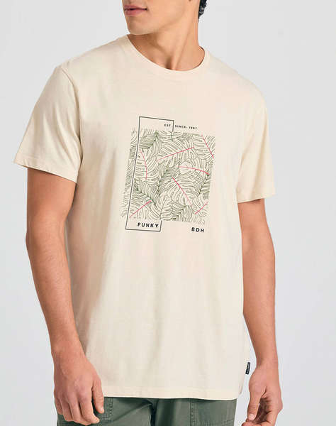 FUNKY BUDDHA Bluza de barbati Maneca Scurta Cu Imprimeu