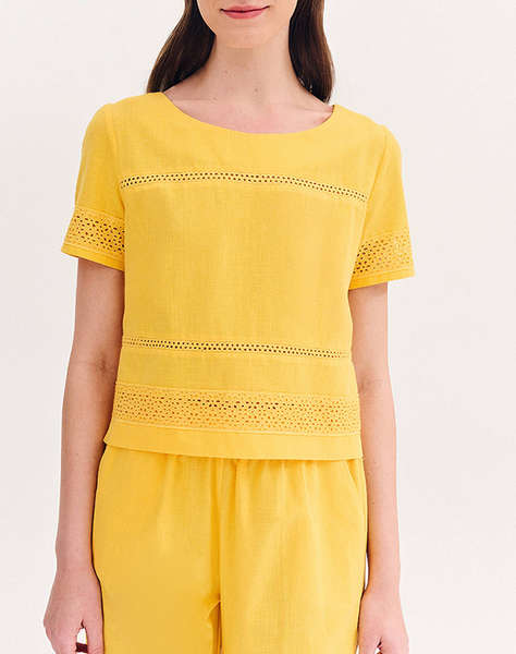 FOREL Bluza cu design perforat