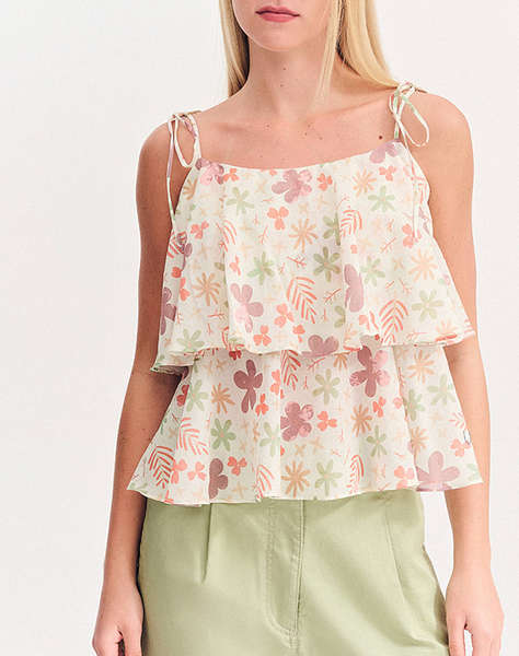 FOREL Bluza crop floral Case Study