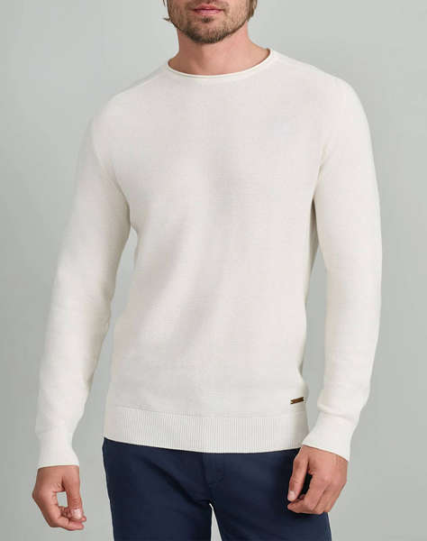 NAVY&GREEN TRICOTAT DIN BUMBAC DECOLTEU, 2TONE