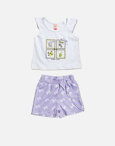 REFLEX SET SHORTS BL.IMPR. HAPPY DAY