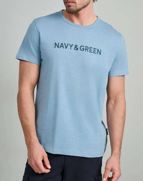 NAVY&GREEN BLUZA DECOLTEU