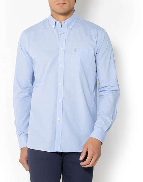 THE BOSTONIANS CAMASA CHESTER POPLIN REGULAR FIT MiniCheck POPLIN Button-down Regular Fit