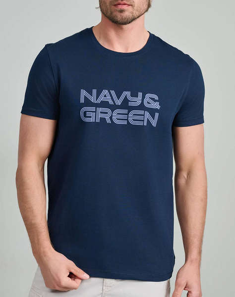 NAVY&GREEN BLUZA DECOLTEU