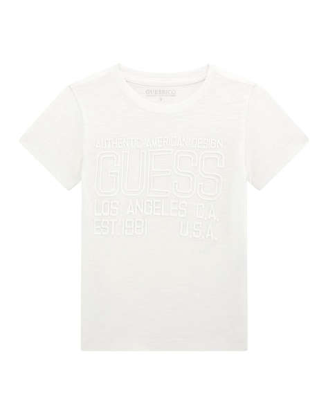 GUESS GARMENT DYE SS T-SHI - MID ORGANIC SLUB JERSEY 160 BLUZA DE COPII BOY