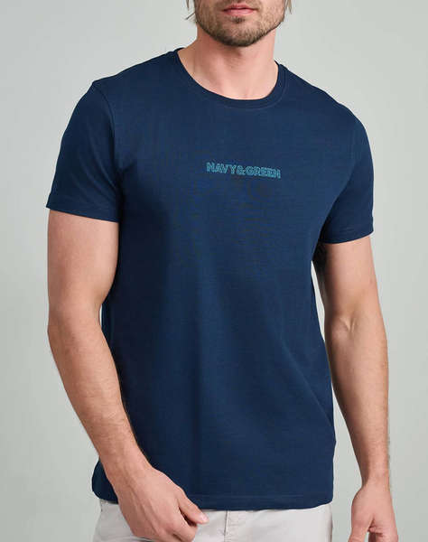 NAVY&GREEN BLUZA DECOLTEU