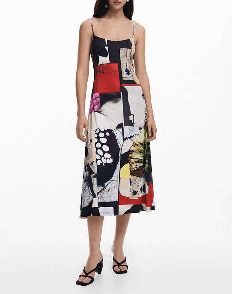 DESIGUAL D2 VEST_NEWSPAPER COL ROCHIE DE DAMA