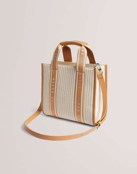 TED BAKER HARLLEE Striped Canvas Small Webbing Cross Body Bag (Dimensiuni: 25 x 20 x 10cm.)