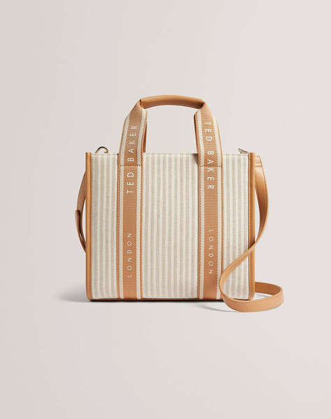 TED BAKER HARLLEE Striped Canvas Small Webbing Cross Body Bag (Dimensiuni: 25 x 20 x 10cm.)