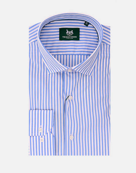 THE BOSTONIANS CAMASA ACORN POPLIN CUSTOM FIT Stripe POPLIN Semi-rex Custom FIT