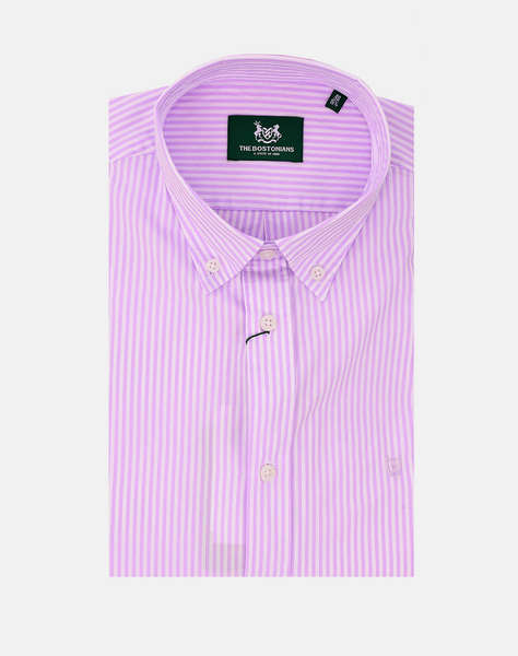 THE BOSTONIANS CAMASA ACORN POPLIN REGULAR FIT Stripe POPLIN Button-down Regular Fit