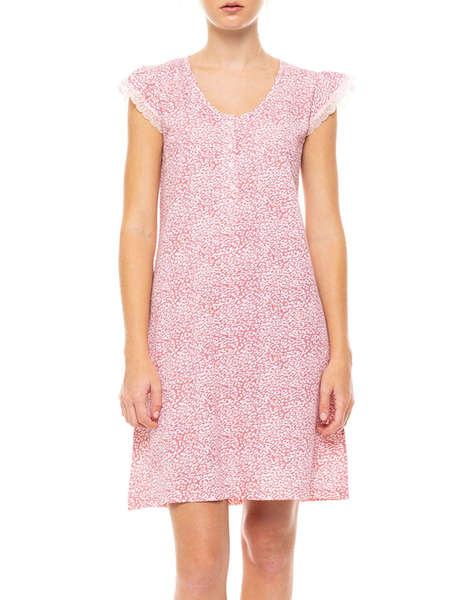 PINK LABEL NIGHTGOWN LEOPARD ROSE