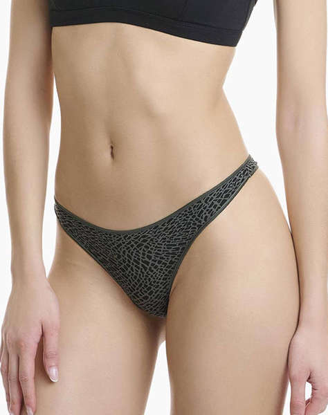 WALK DE DAMA THONG BAMBOO CU DESIGN CROCO 2BUC