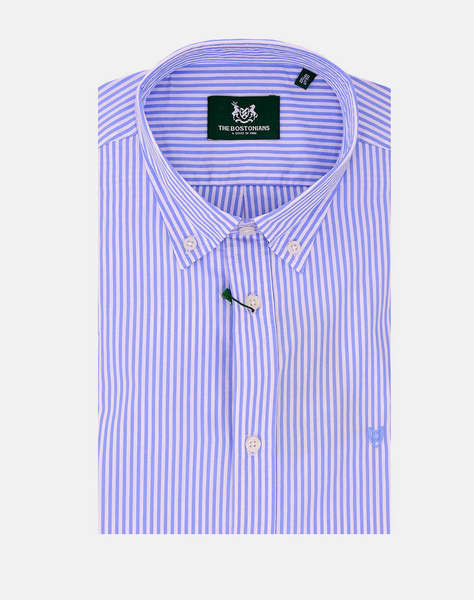 THE BOSTONIANS CAMASA ACORN POPLIN REGULAR FIT Stripe POPLIN Button-down Regular Fit
