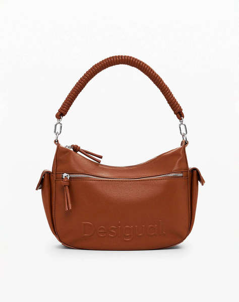 DESIGUAL D2 BAG_HALF ASTANA CAMEL GEANTA DE DAMA (Dimensiuni: 32 x 22 x 10cm.)