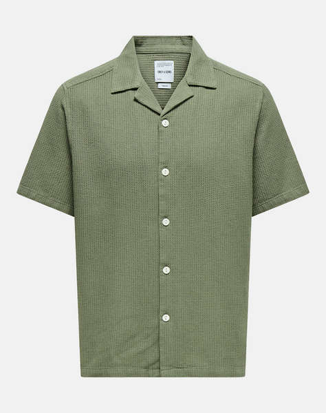 ONLY&SONS ONSBERTIL WAFFLE SS RESORT SHIRT