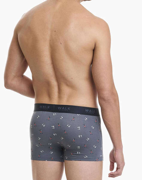 WALK BOXERI DE BARBATI BAMBOO CU DESIGN BOXING