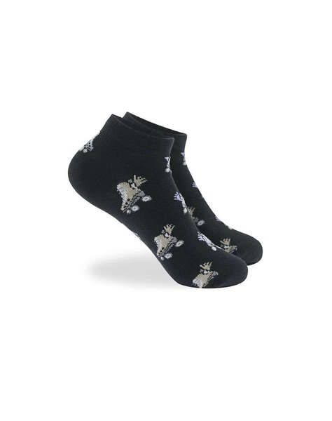 WALK SOSETE PENTRU COPII SCURTE DIN BAMBOO CU DESIGN SET 3 PERECHI