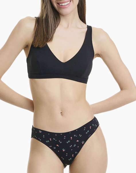 WALK DE DAMA SLIP BAMBOO CU DESIGN CROCO 2BUC