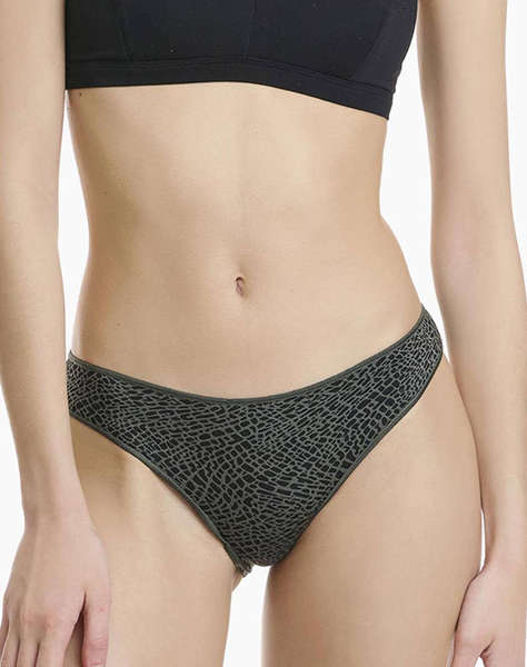 WALK DE DAMA SLIP BAMBOO CU DESIGN CROCO 2BUC