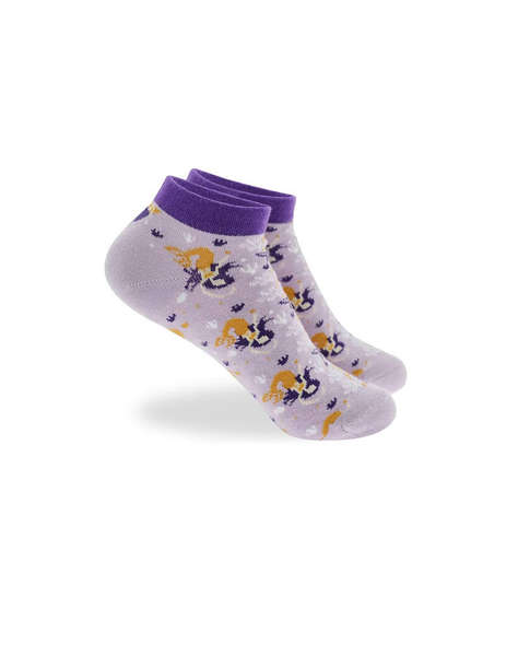 WALK SOSETE PENTRU COPII SCURTE DIN BAMBOO CU DESIGN SET 3 PERECHI