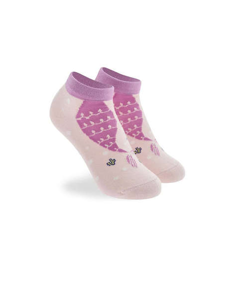 WALK SOSETE PENTRU COPII SCURTE DIN BAMBOO CU DESIGN SET 3 PERECHI