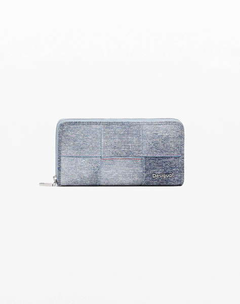 DESIGUAL D2 MONE_YOKO PU DENIM FI PORTOFEL DE DAMA (Dimensiuni: 20.5 x 10 x 2cm.)