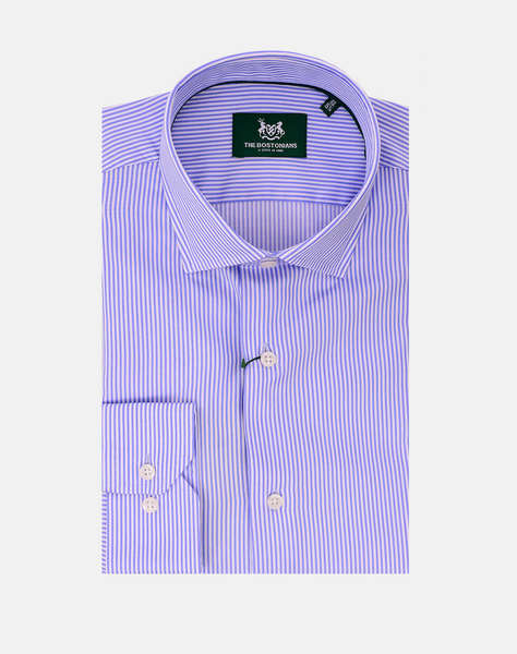THE BOSTONIANS CAMASA ACORN POPLIN CUSTOM FIT Stripe POPLIN Semi-rex Custom FIT