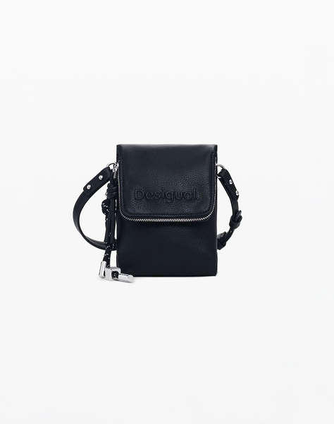 DESIGUAL D2 MONE_HALF PHONE BLACK PORTOFEL DE DAMA (Dimensiuni: 12 x 17.5 x 5cm.)