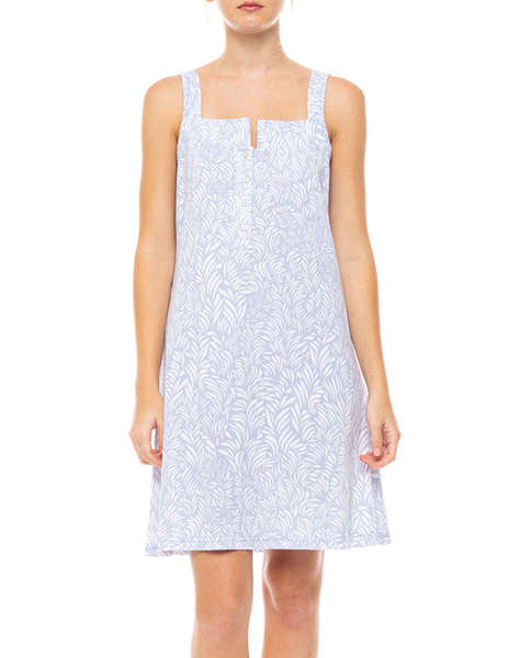 PINK LABEL NIGHTGOWN ICE BLUE FLEUR