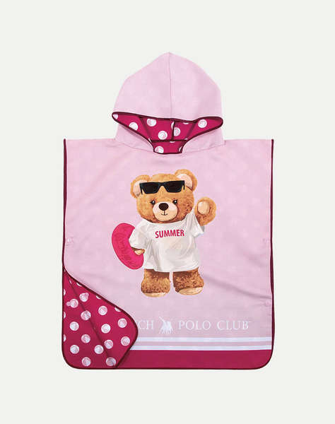 DAS 4039 PONCHO DE PLAJA GREENWICH POLO CLUB JUNIOR (Dimensiuni: 50 x 115cm.)