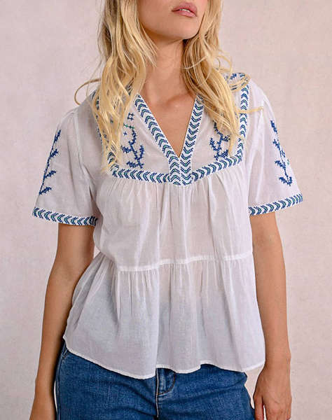 MOLLY BRACKEN LADIES WOVEN TOP