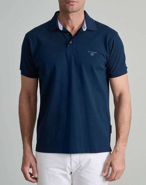 NAVY&GREEN BLUZA POLO
