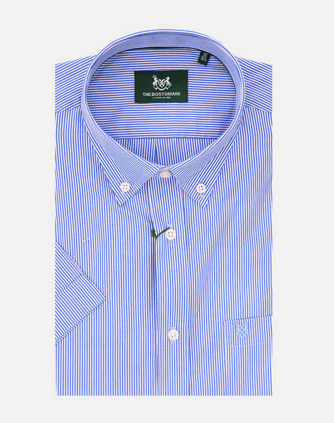 THE BOSTONIANS CAMASA ACORN POPLIN REGULAR FIT Stripe POPLIN Button-down Regular Fit
