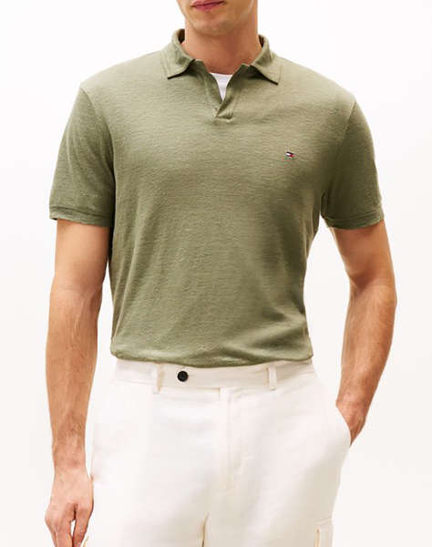 TOMMY HILFIGER PURE LINEN REG POLO