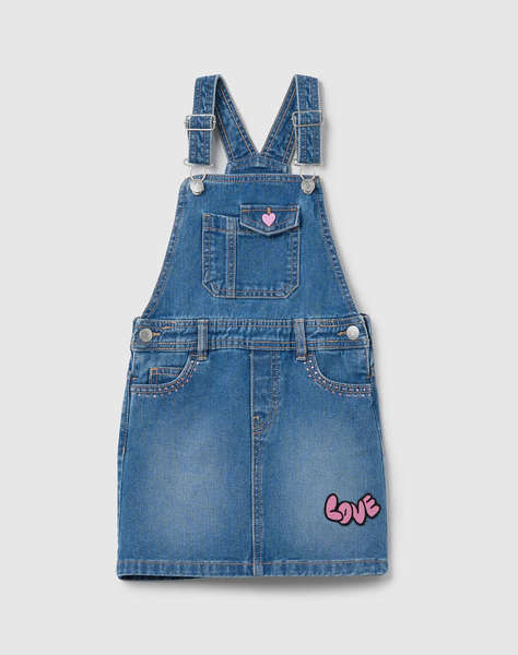 OVS DENIM SALOPETTE W/EMBRO