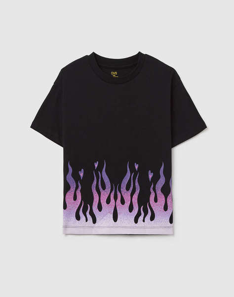 OVS T-SHIRT W/FLAMES