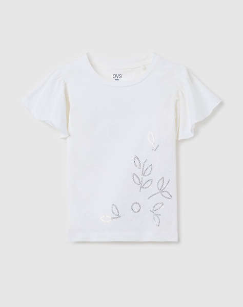 OVS T-SHIRT W/FLOWERS