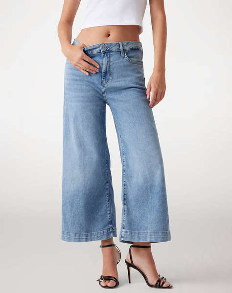 GUESS BELLFLOWER CROP WIDE LEG PANTALONI DE DAMA