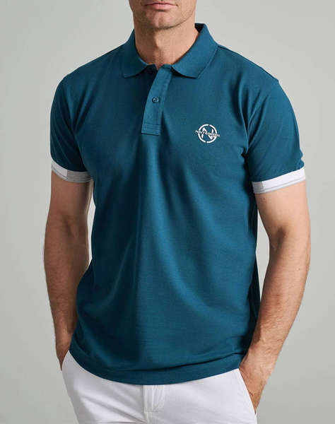 NAVY&GREEN BLUZA POLO, CUSTOM FIT