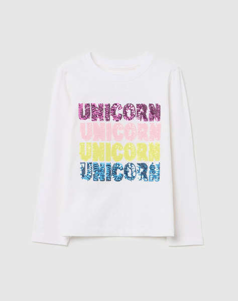 OVS T-SHIRT L/S SEQUINS