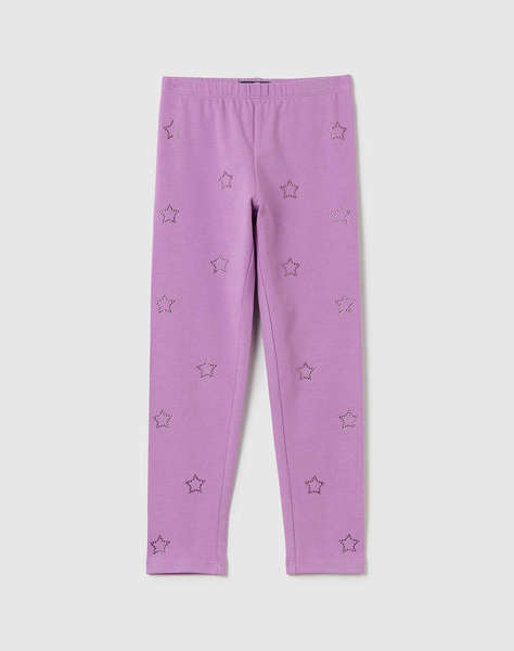 OVS LEGGINGS SOLID W/STRASS
