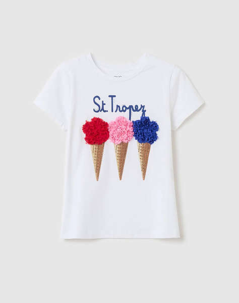 OVS T-SHIRT S/S W/APPLICATION
